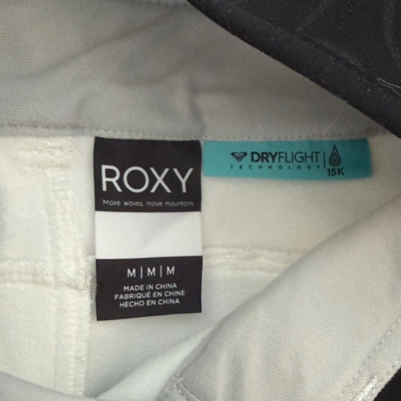 Roxy Ski Pants- White Flared - Picture 5 of 5